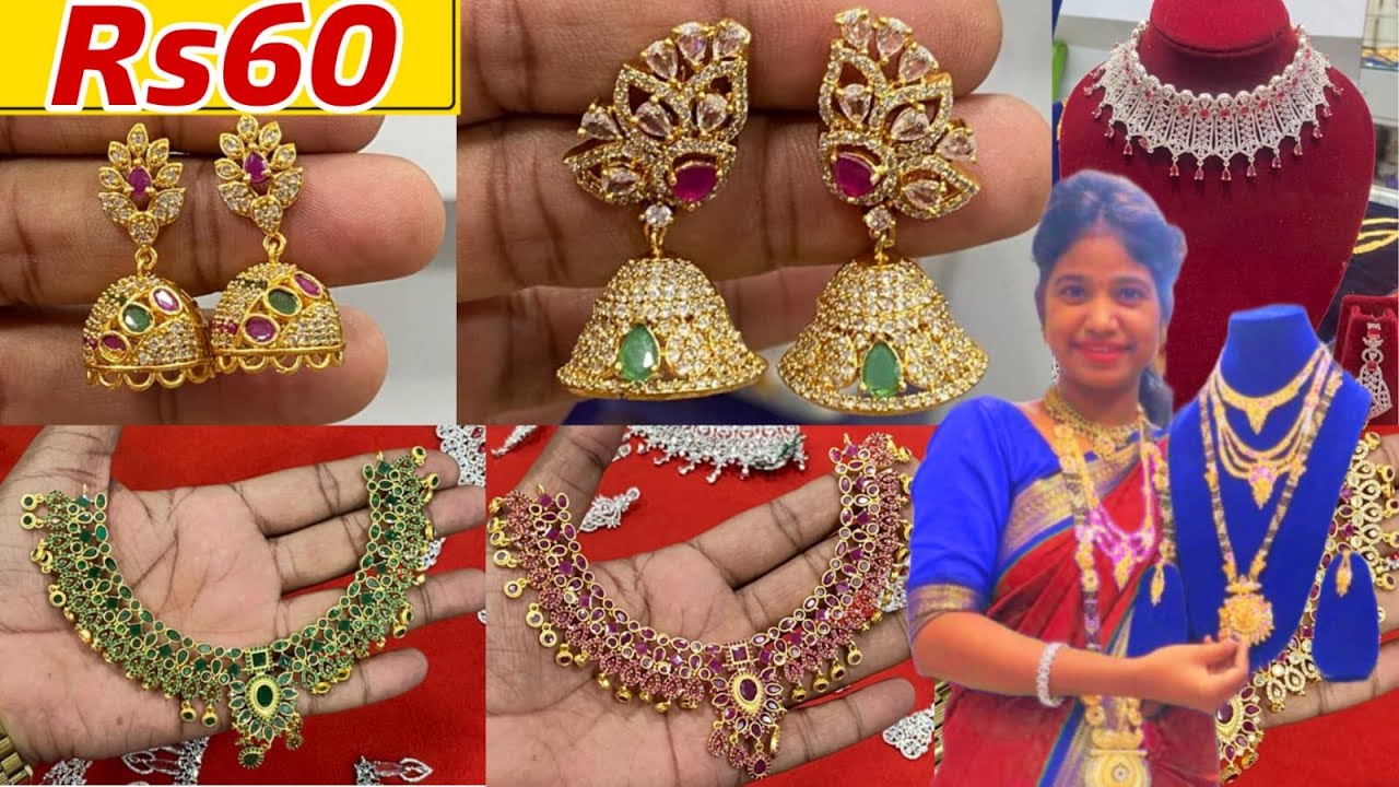 South Indian Jewellery Manufacturers | 1Gram Gold Jewellery Wholesale Market in Mumbai | AD Jewelery