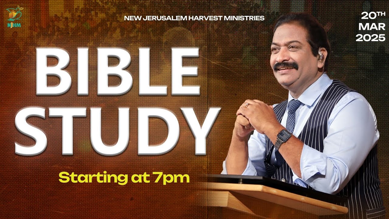 Bible Study | Bishop Dr. V. Rangaraju | 20th March 2025 | NJC Bangalore | NJHM