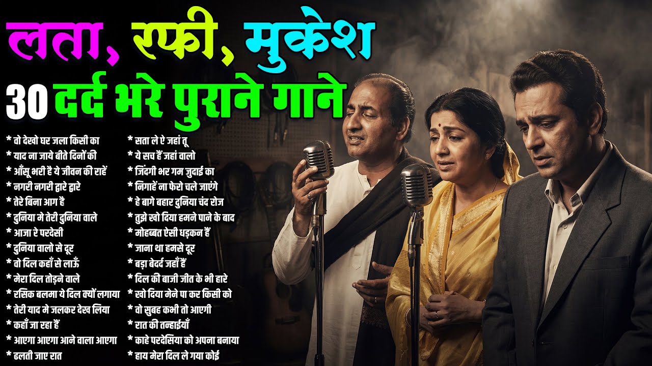 Old is Gold | Bollywood Hindi Songs | Jukebox | लता, रफ़ी, मुकेश के 30 दर्द भरे पुराने गाने