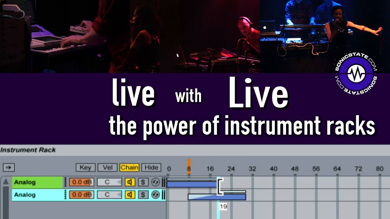 2: Выступления с Ableton Live — возможности инструментальных стоек