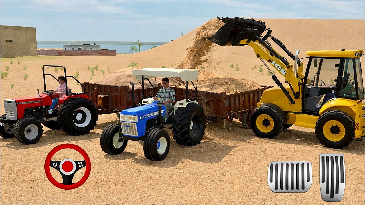 JCB Se Balu Load Karke 😯 Garpe Lana Hai Tow Tactor Balu Chahiye 🚜 Indian Vehicle Simulator 3d 