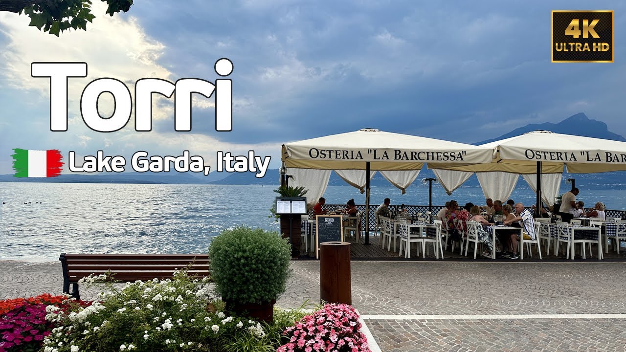 Lake Garda, Italy | Torri del Benaco Walking Tour in 4K