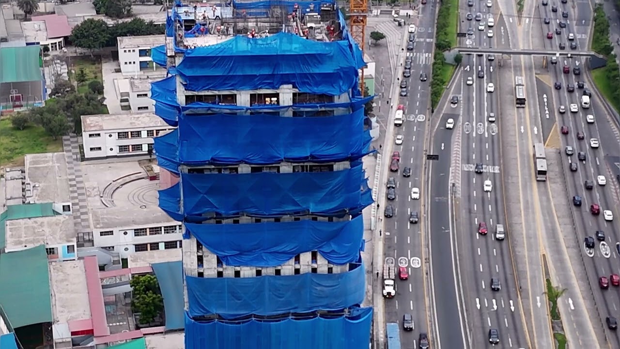 Avances del proyecto BLUE edificio de mayor altura de 41 P 7 Sótanos a fecha 12/01/2026