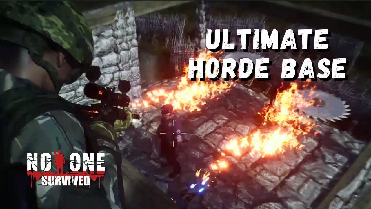 My favorite horde base build for No One Survived