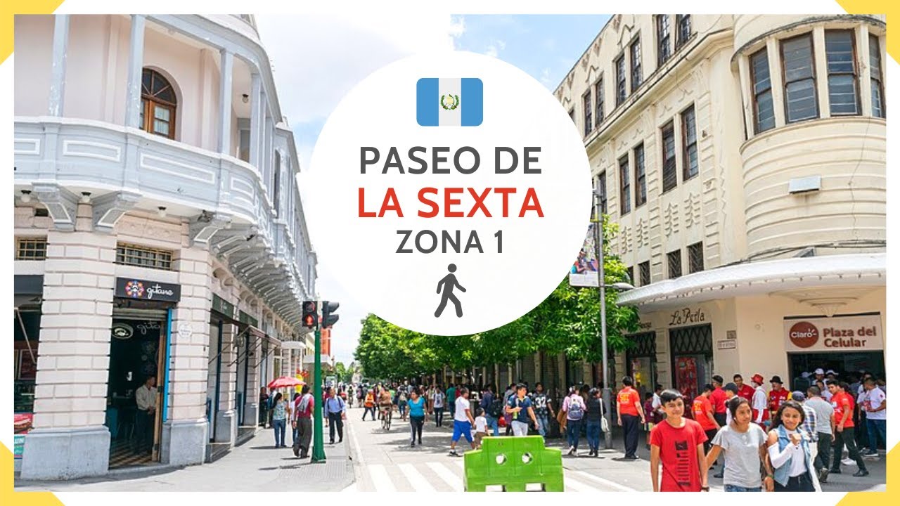 PASEO DE LA SEXTA en el CENTRO HISTÓRICO DE CIUIDAD DE GUATEMALA - GUATEMALA 2022
