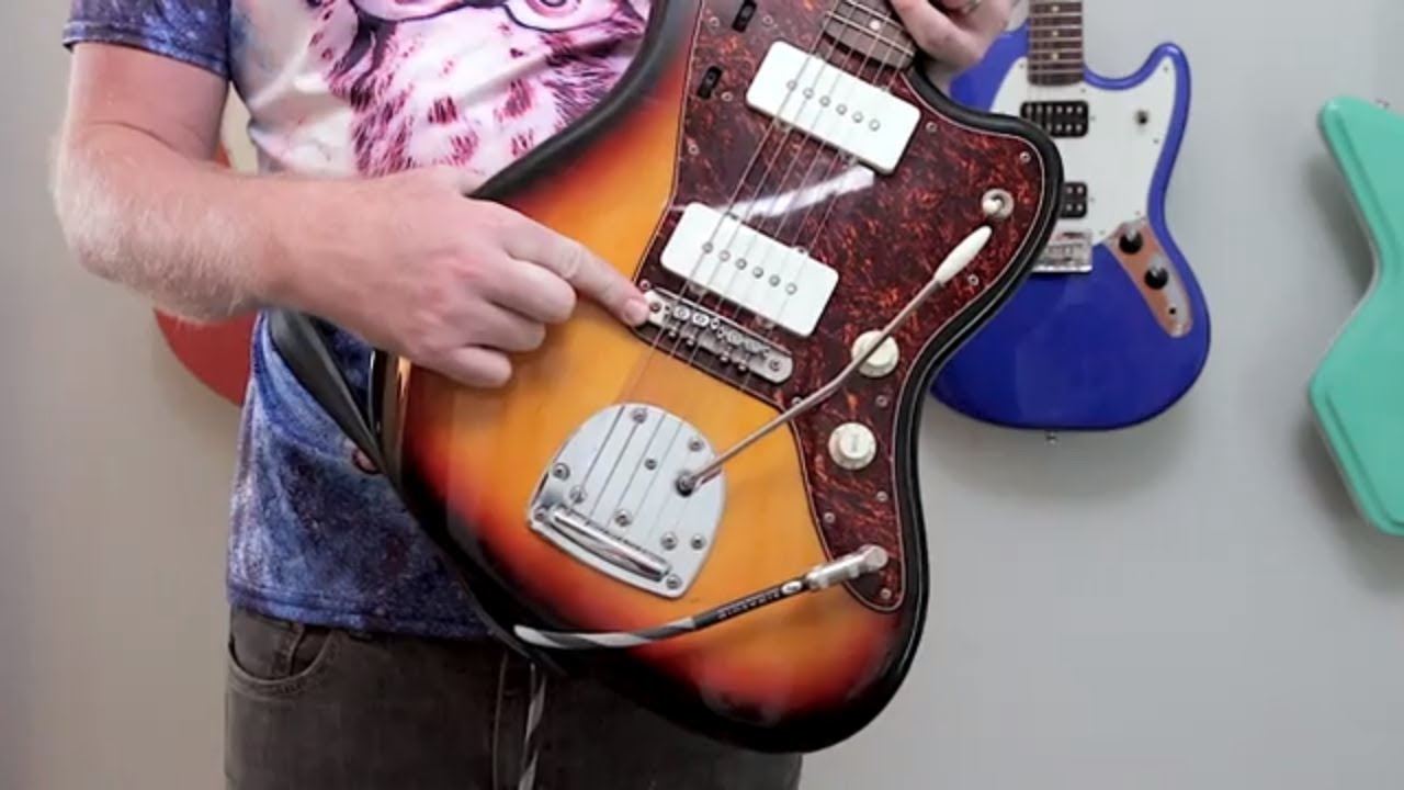 Squier Vintage Modified Jazzmaster with Mastery Bridge.