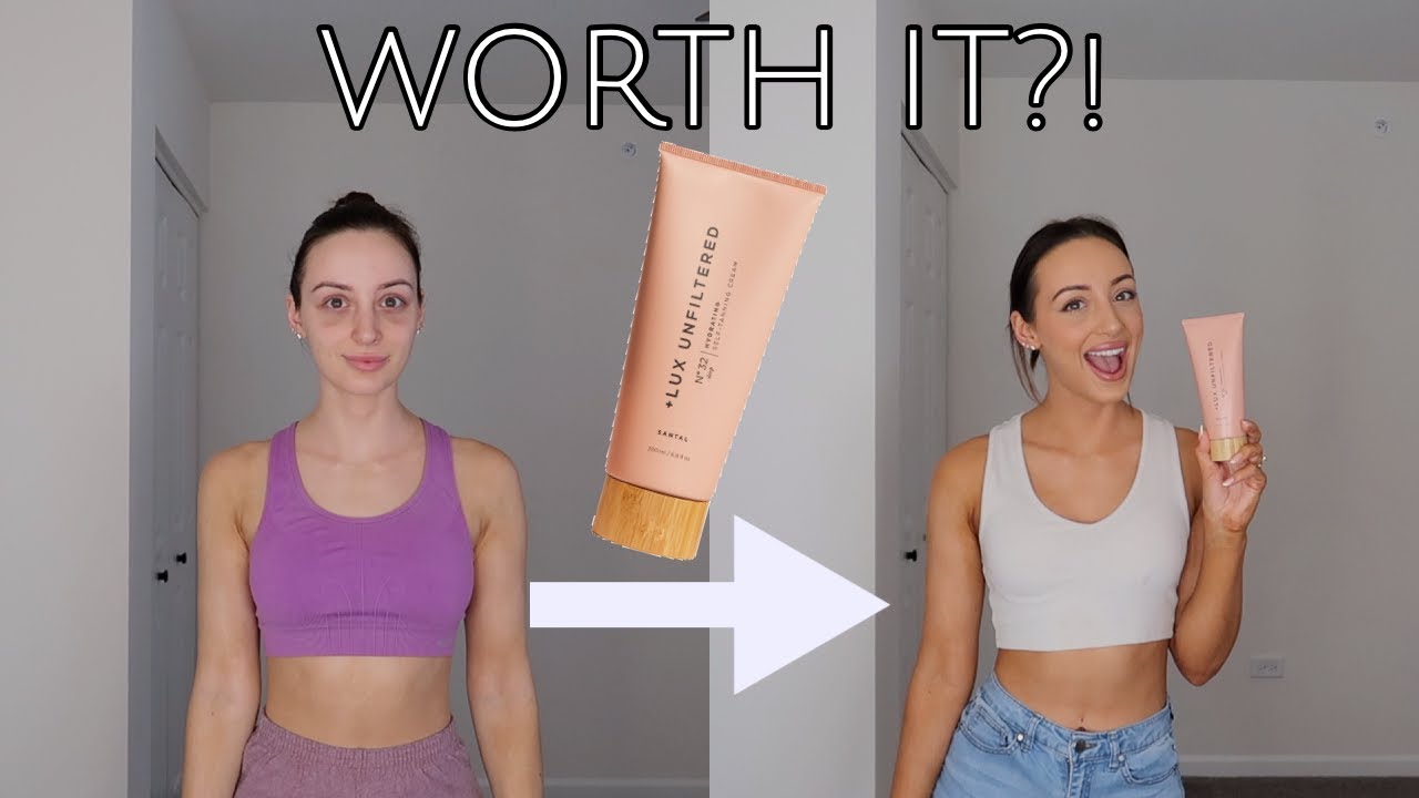 Обзор крема для автозагара +Lux Unfiltered № 32 Deep Hydrating + Демонстрация | Отзывы о загарах