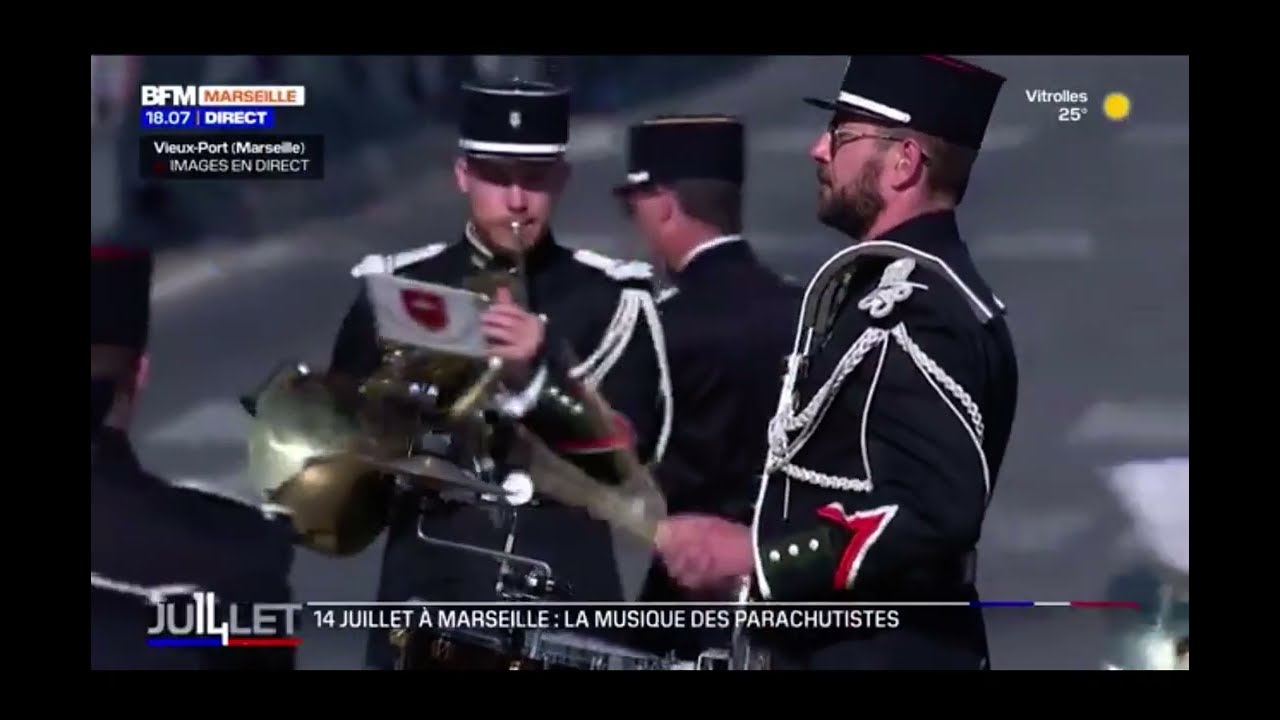 Musique des parachutistes - 14 juillet 2024 - Marseille