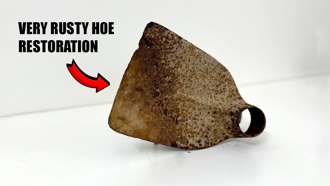 Very Rusty Hoe Restoration | The results were unexpected