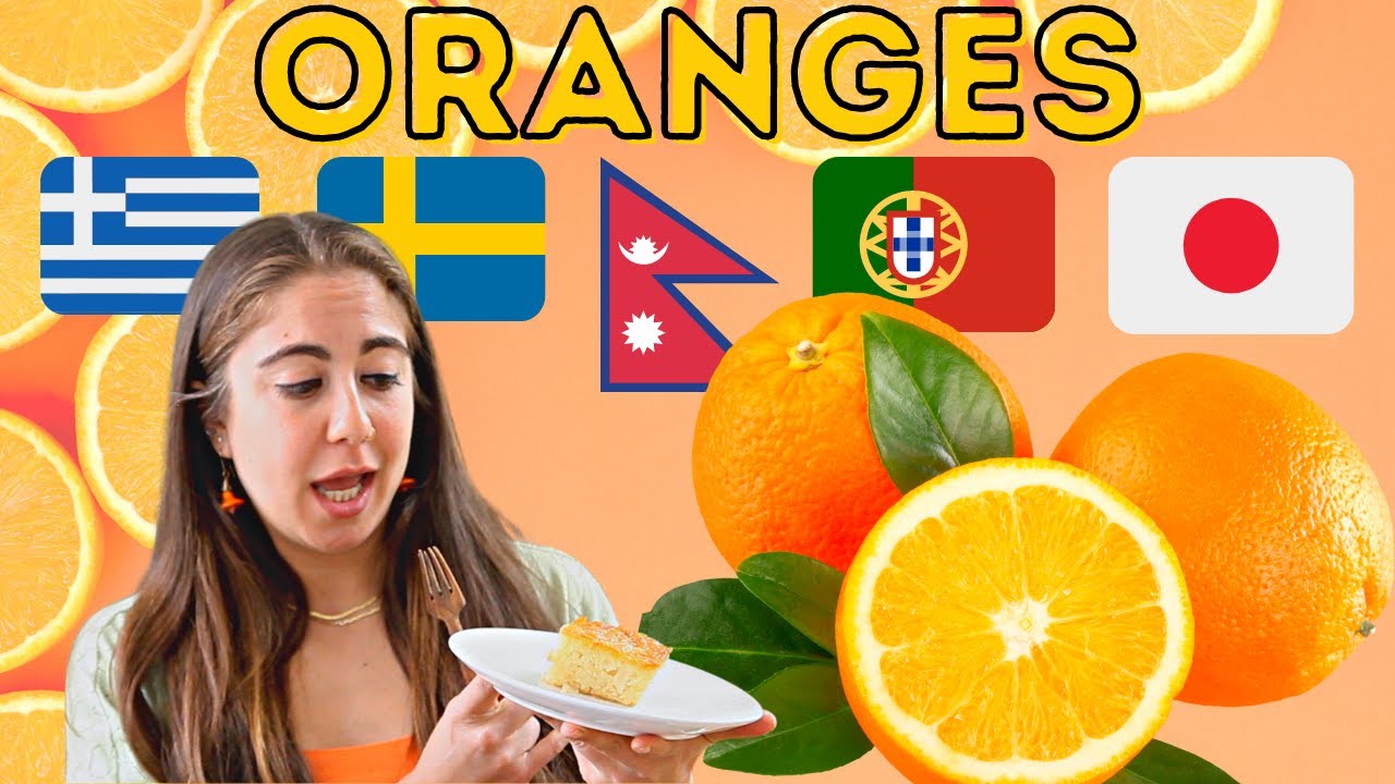 🍊5 Orange Dishes from Around the World (Greece, Sweden, Nepal, Portugal, Japan)