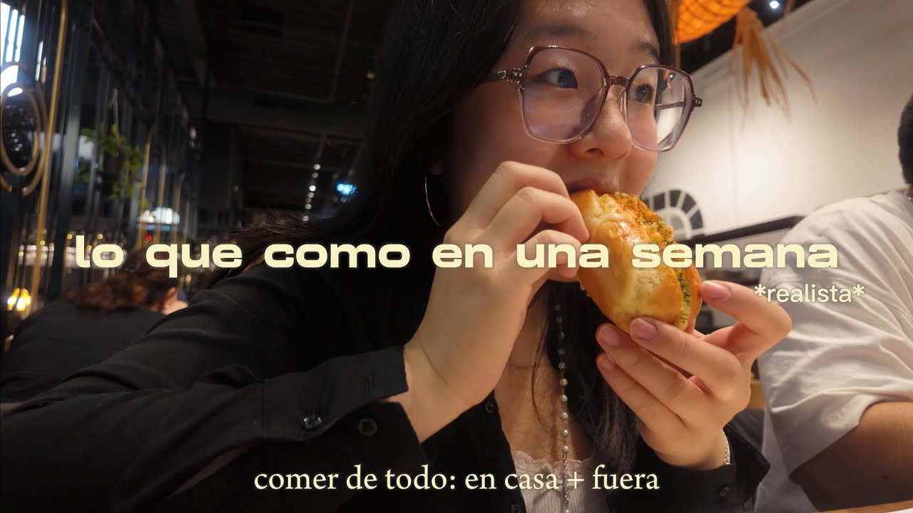 ¡lo que como en una semana!  (mucha comida diferente)