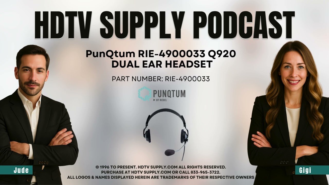 PunQtum RIE-4900033 Q920 DUAL EAR HEADSET
