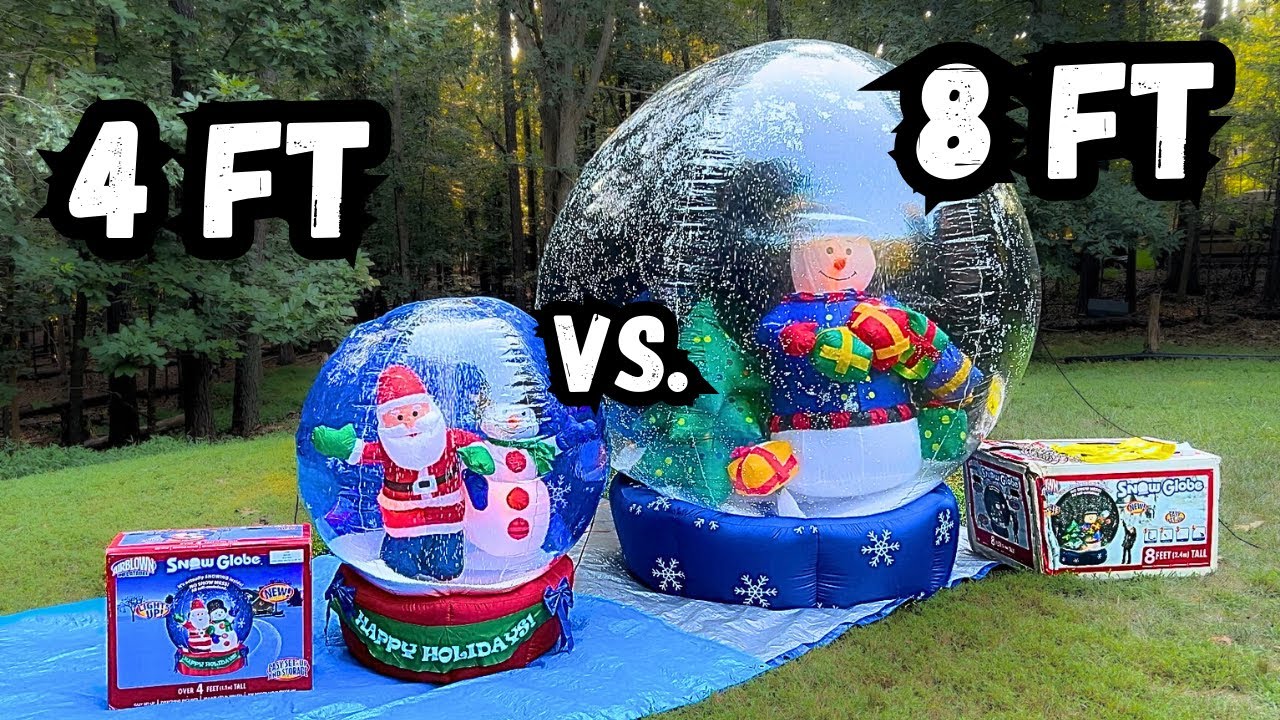 [REVIEW] 2005 Vs. 2005 Gemmy Airblown Inflatable Christmas Snow Globes