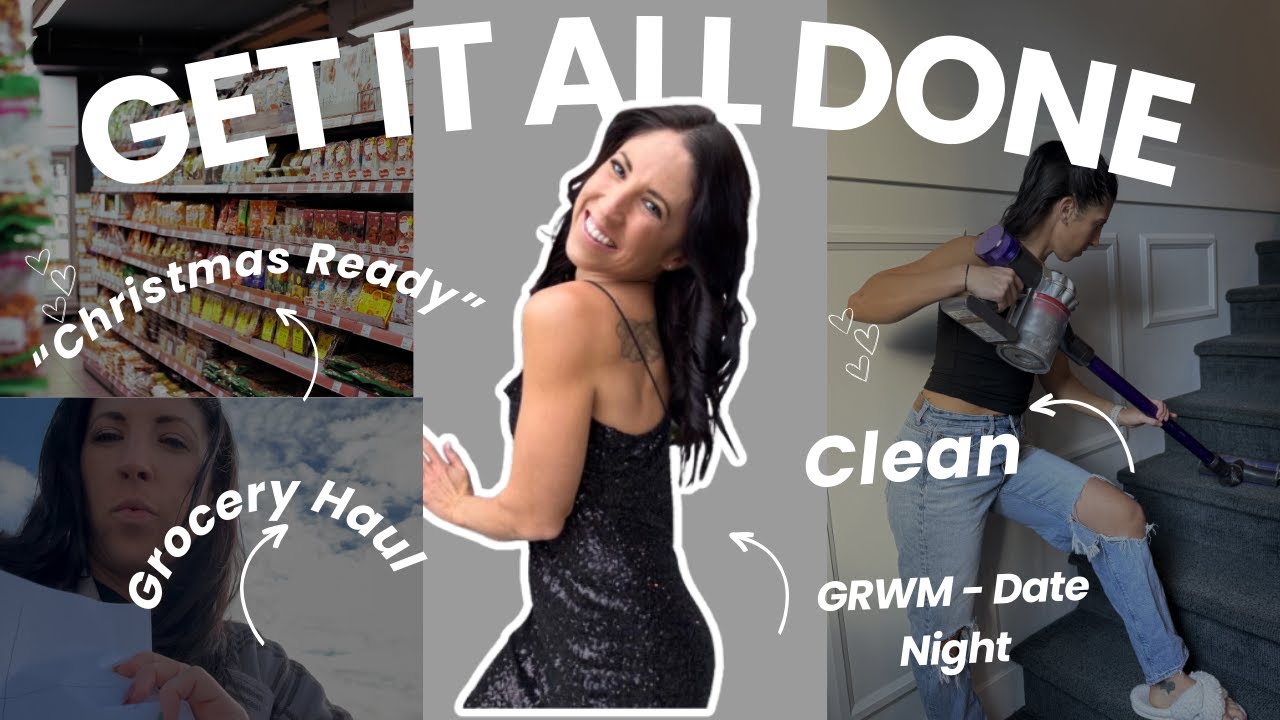 NEW✨ GET IT ALL DONE, FAITH FILLED CLEANING & PRE- CHRISTMAS GROCERY HAUL