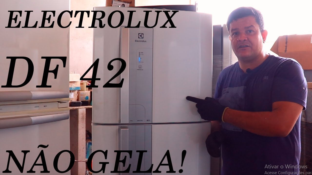 🛑Geladeira Electrolux Frost Free DF42 Não Gela A parte de Baixo.