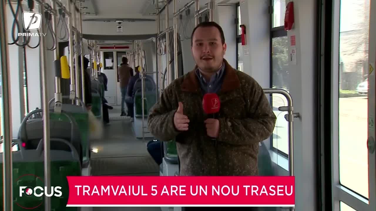 Tramvaiul 5, din nou în circulație. 4 km de șine modernizate în 2 ani