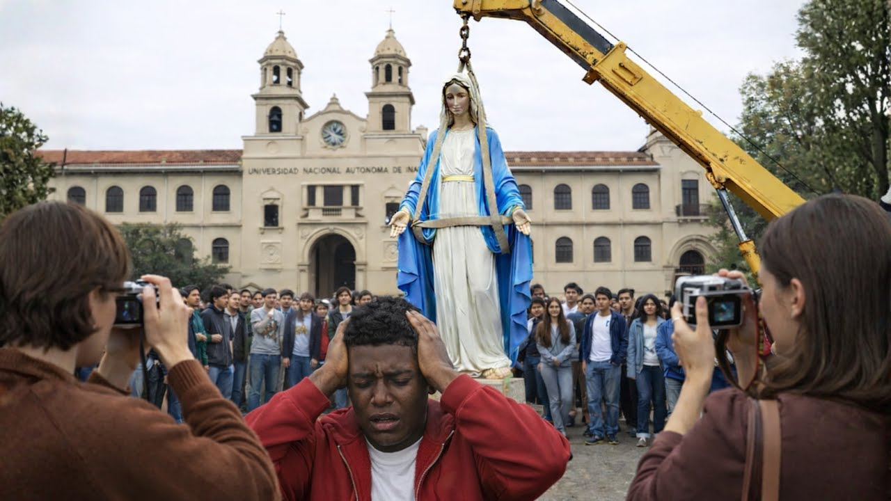 Director orders the removal of the Virgin Mary statue from a university in Nicaragua…