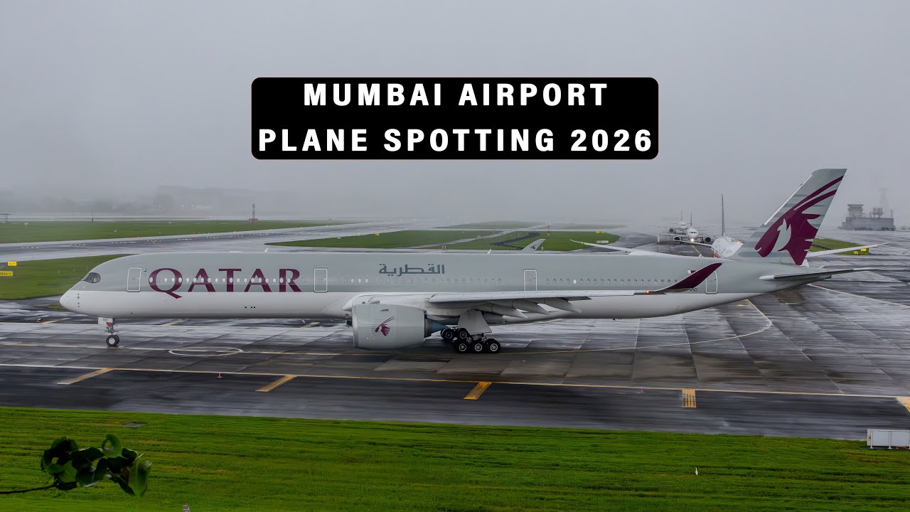 Mumbai India 🇮🇳 Plane Spotting Rush hour ! Close up Landing :Take off Plane Spotting MEGA Comp