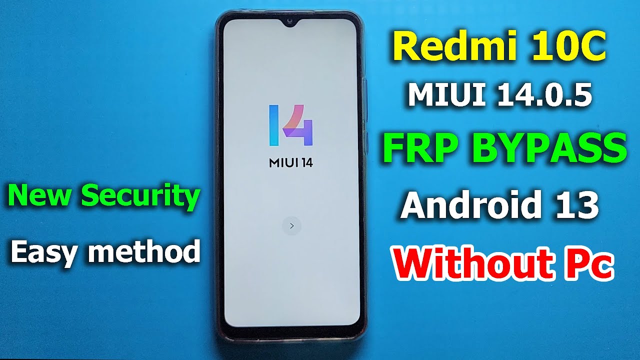 Redmi 10c Miui 14.0.5 Frp Bypass Android 13 | All Method Not Working Solution | 2024 No Need Pc |