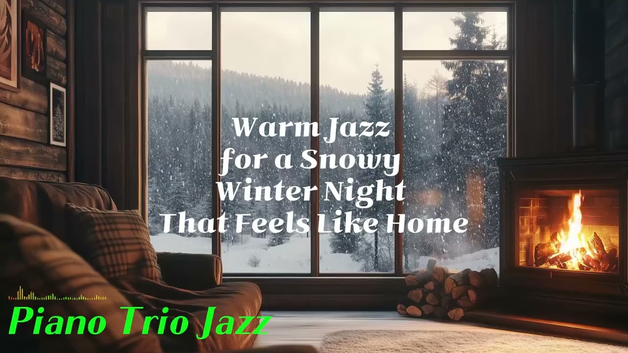 🎻따뜻한 재즈가 조용히 안아줄 때✨Warm Jazz for a Snowy Winter Night That Feels Like Home🎧 playlist.
