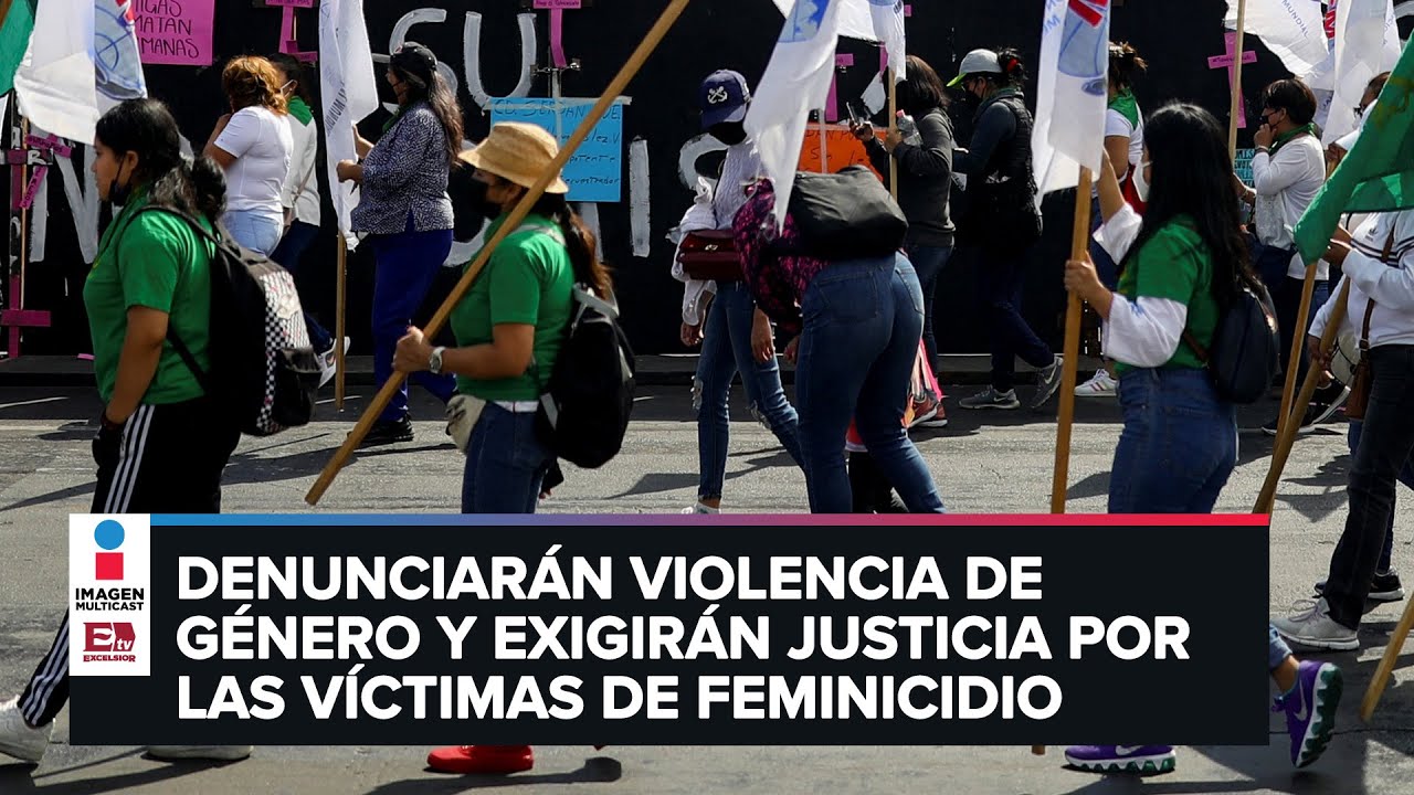 Marcha 8M:  Mujeres en la CDMX a punto de movilizarse en su d&iacute;a