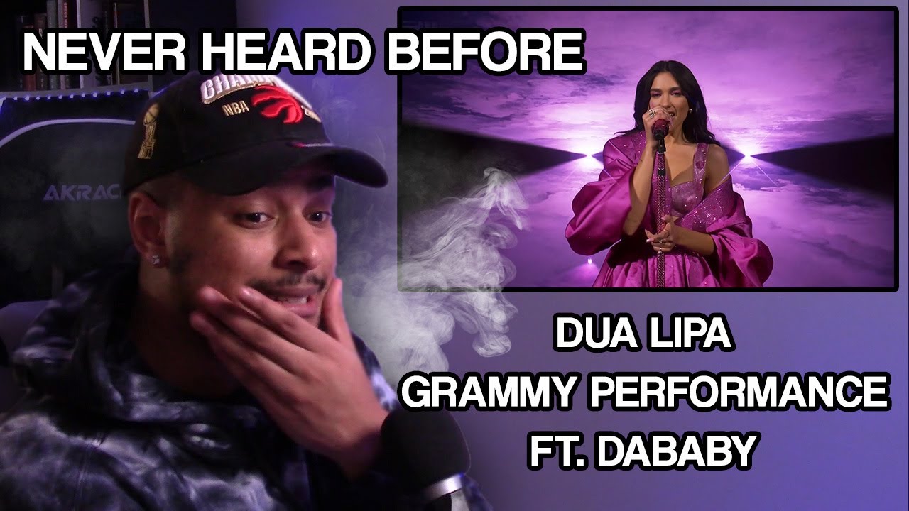 FIRST TIME EVER LISTENING TO DUA LIPA! Dua Lipa Levitating ft DaBaby  Grammy Performance 2021