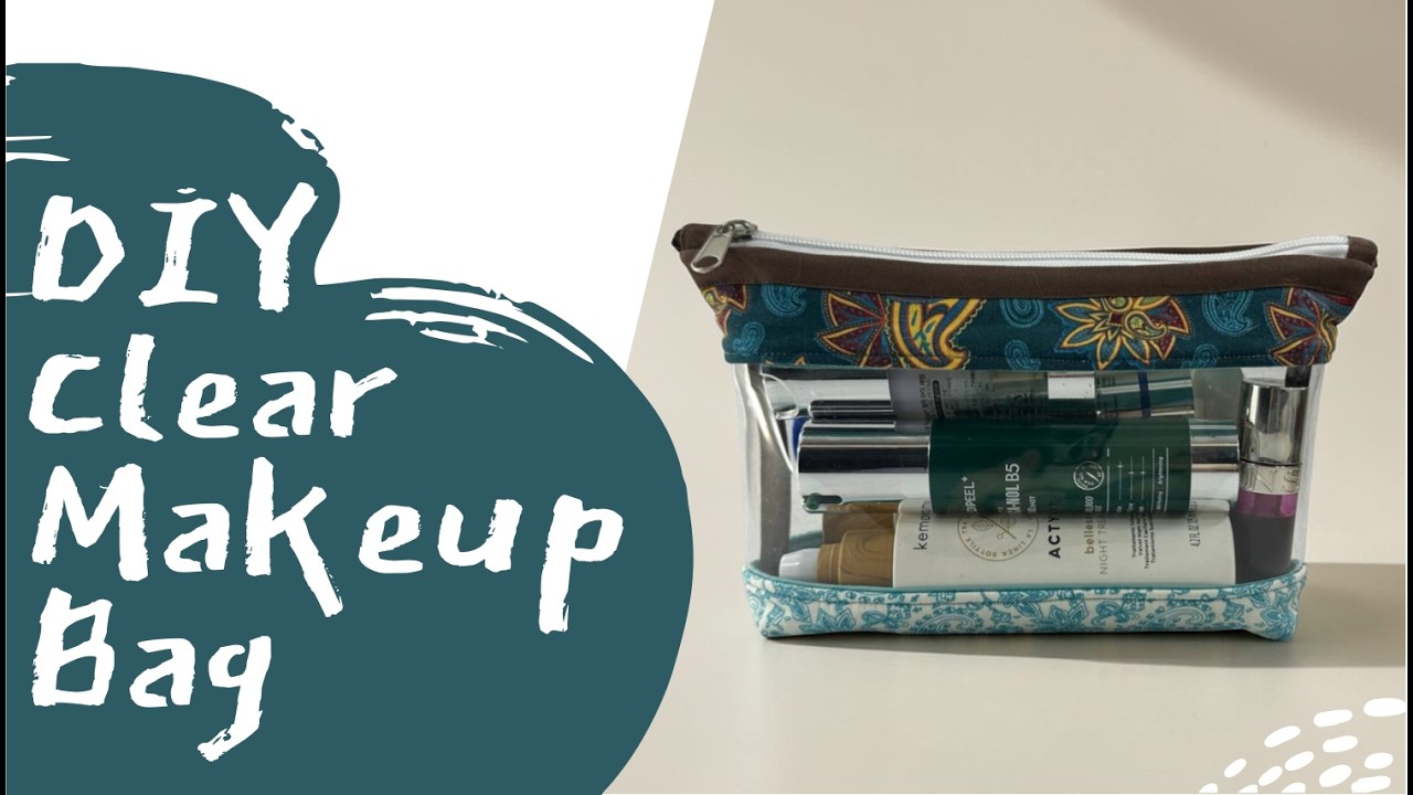 DIY Clear Cosmetic Pouch | Sew a Transparent Zipper Pouch | Beginner Sewing Tutorial