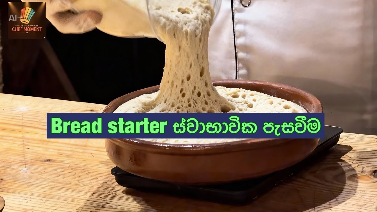 Bread starter ස්වාභාවික පැසවීම