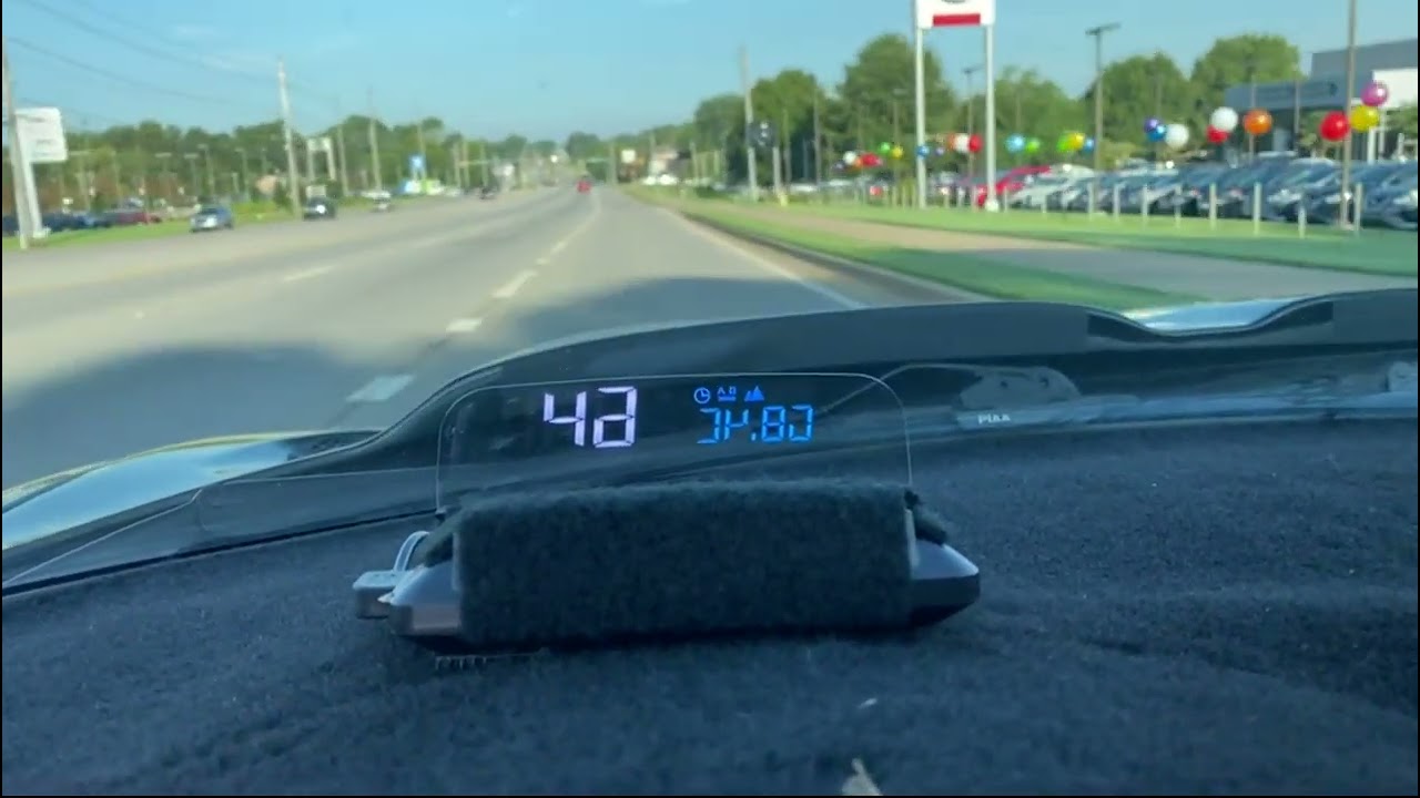 TEST VJOYCAR 3D HUD Head Up Display Universal GPS Speedometer for Cars Digital Speed MPH KM/H