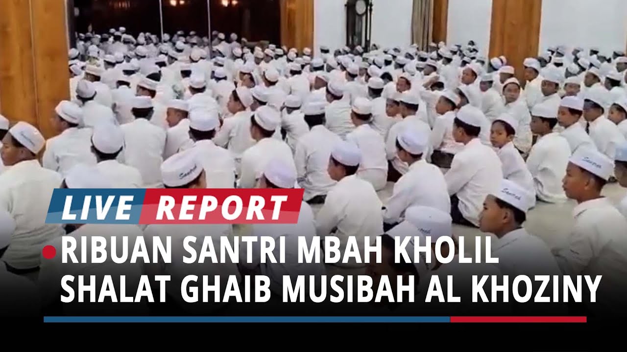 Berduka Atas Musibah Al Khoziny Sidoarjo, Ribuan Santri Mbah Kholil Bangkalan Gelar Shalat Ghaib