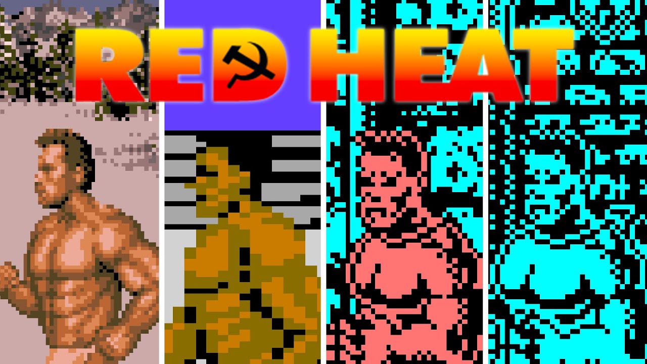 Red Heat | Versions Comparison | Amiga, Atari ST, Commodore 64 and ZX Spectrum