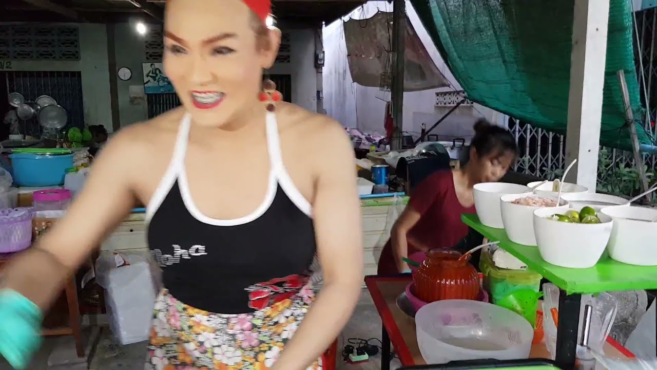 #Pakob YumSpicy Seafood Salad Thailand Rujak #น้ำยำแกงส้ม เปรี้ยวเผ็ดโดนใจ ป้ากบยําสามแซ่บ ก่อนโควิด