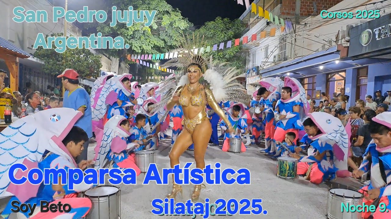 Comparsa Artística Silataj. Noche 9 de corsos 2025 en san pedro.