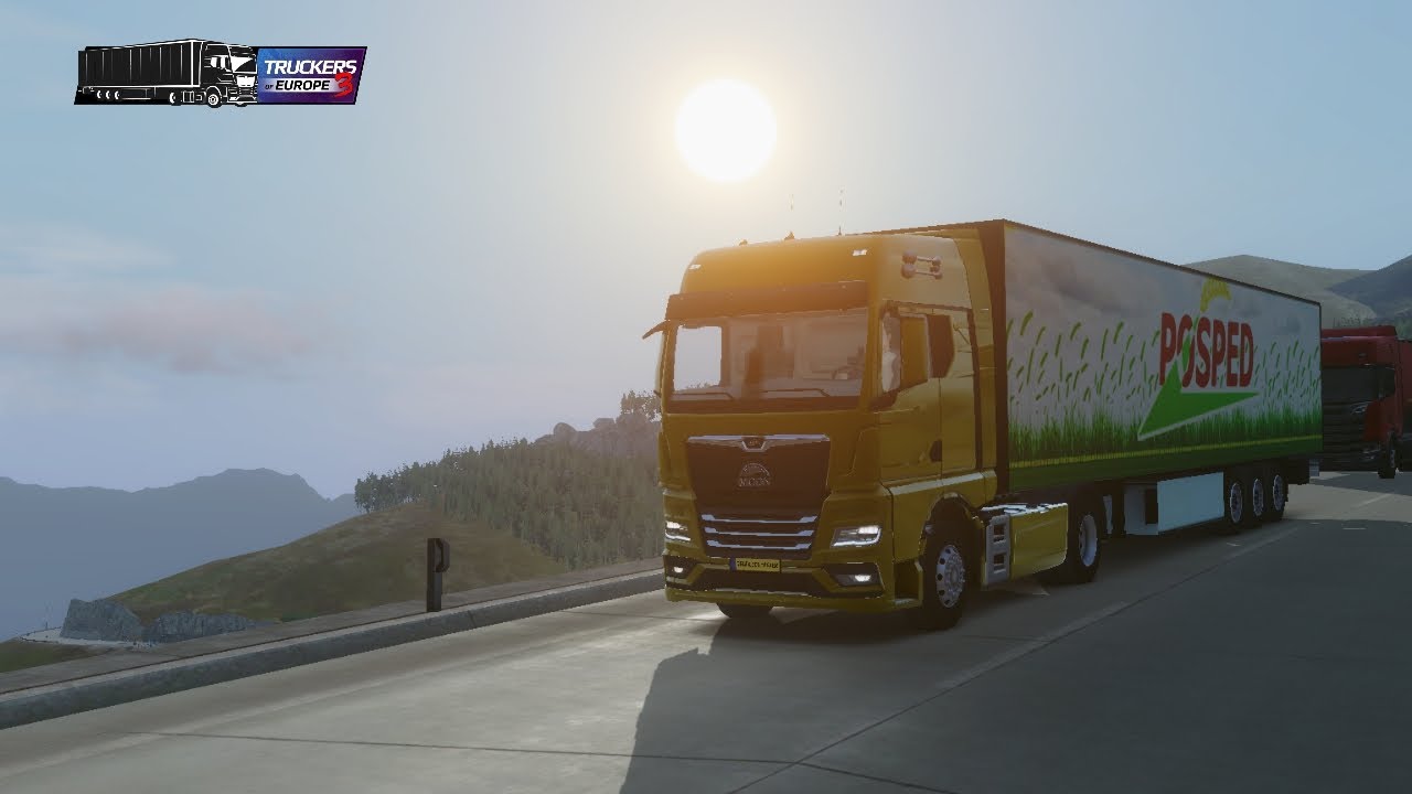 morning delivery drive in gothard pass from Airolo to Termola (truckers of Europe 3) 🚚💨🛣