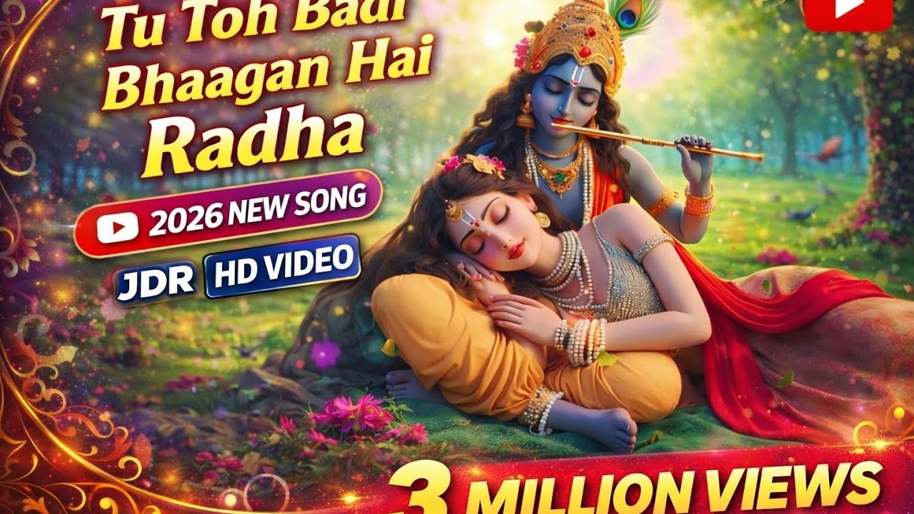 Tu Toh Badi Bhaagan Hai Radha 😍 | Radha Krishna Viral Song 2026 | JDR | 3 Million Views | HD Video