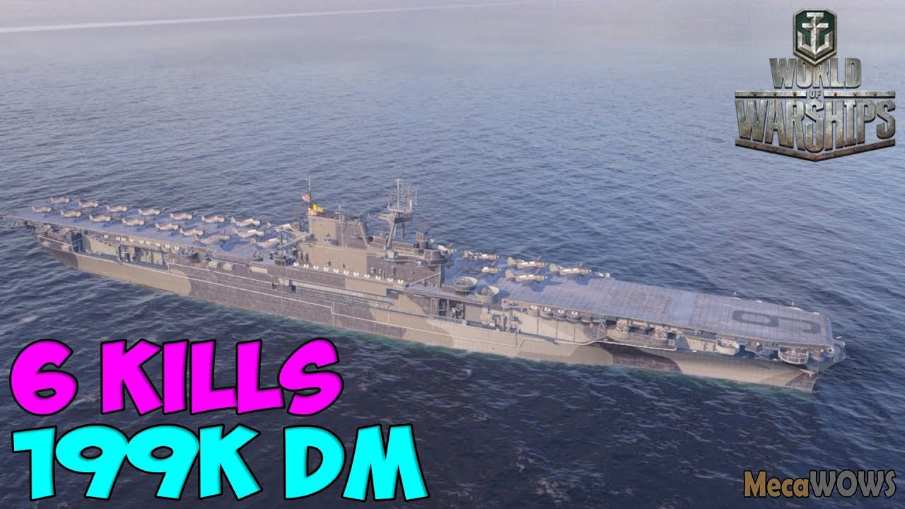 World of WarShips | Enterprise  | 6 KILLS | 199K Damage - Replay Gameplay 4K 60 fps
