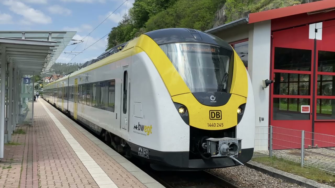 Mit der bwegt Grinsekatze Br1440 als RE40 von Karlsruhe nach Forbach mit Sound und Vollgas 160 km/h
