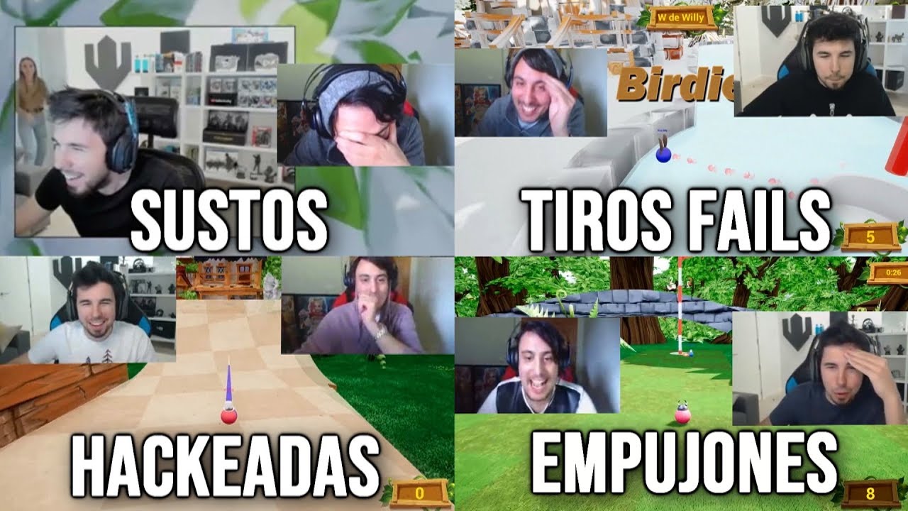 LOS MEJORES SUSTOS| HACKEADAS| TIROS FAILS| EMPUJONES!! EN GOLF #5