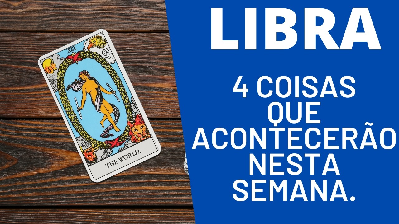 LIBRA♎|  REVELA&Ccedil;&Otilde;ES PARA ESTA SEMANA! ( HOR&Oacute;SCOPO/TAROT).