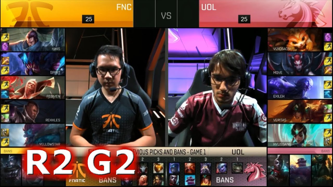 Fnatic vs UOL (Unicorns of Love) | Game 2 S6 Worlds 2016 EU Regionals Round 2 | FNC vs UOL G2 R2