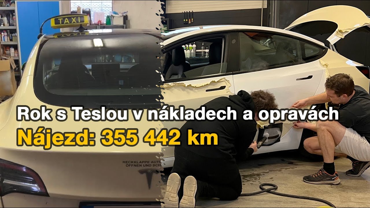 Vojtův dojetý Tesla taxík po roce - zhodnocení a náklady