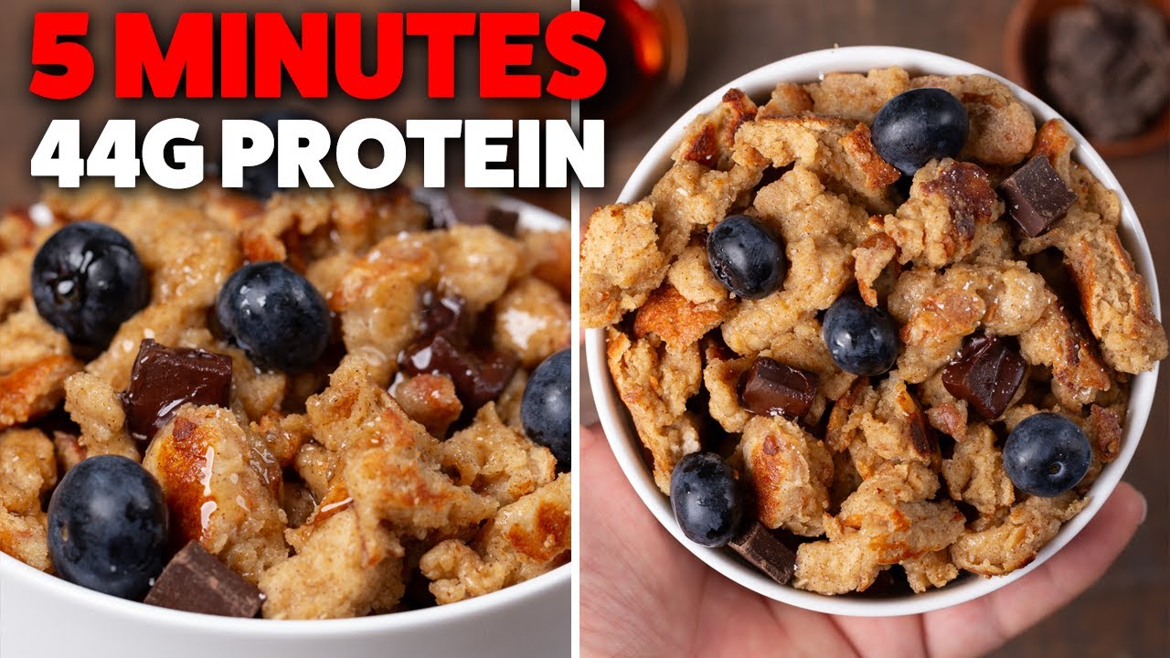 Protein Scrambled Pancakes | Quick & Easy Healthy Breakfast!