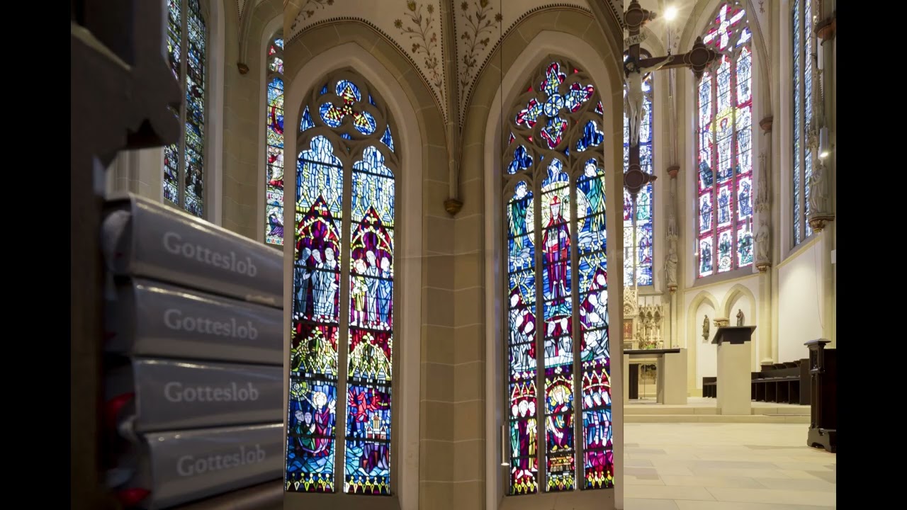 Innenansicht der Kath. Pfarrkirche St.  Ludgerus in Borken  - Weseke