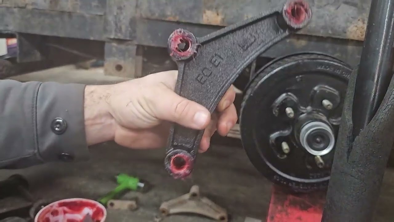 How to replace Trailer spring bushings, Shackles and Equilizers