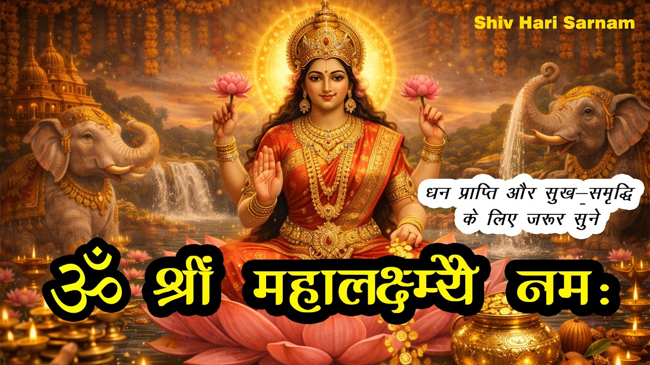 ॐ श्री महालक्ष्मी नमः 🙏 | धन प्राप्ति व सुख-समृद्धि हेतु शक्तिशाली लक्ष्मी मंत्र | Lakshmi Mantra