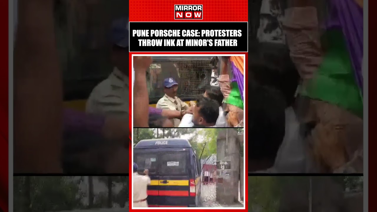 Pune Porsche Accident: Ink Thrown At Police Man Carrying Father Of Teen Driver | #short