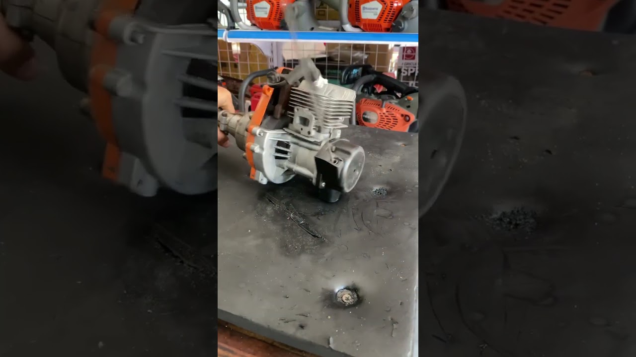 Do you think the pressure of this 2-stroke engine is good? I just repaired it, brush cutter.