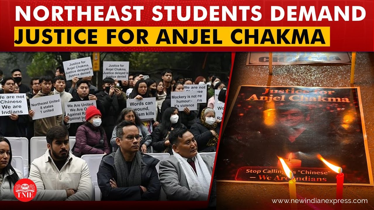 Northeast students hold candlelight march in Dehradun demanding justice for Anjel Chakma
