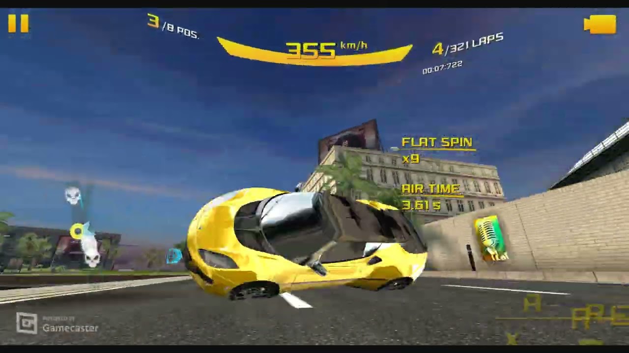 Безумный трюк «Торнадо» в Asphalt 8: безумные трюки, смешные моменты и глюки, монтаж трюков №42