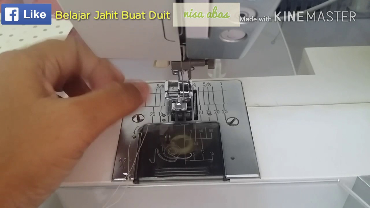 Jahit zip sorok menggunakan tapak zip biasa